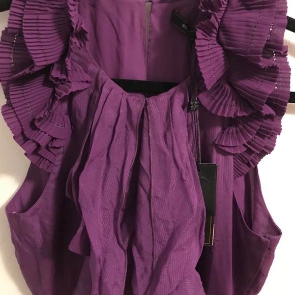 Brand new BCBG MaXazria purple black dress - Picture 2 of 6